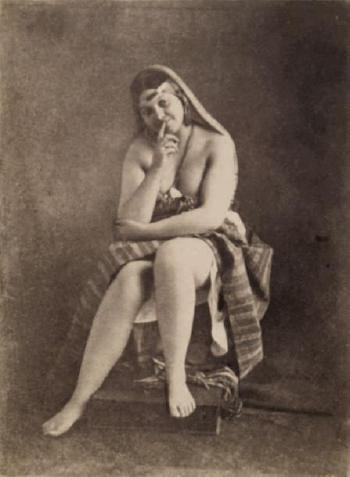 Jeune femme au drapé by 
																	Julien Vallon de Villeneuve