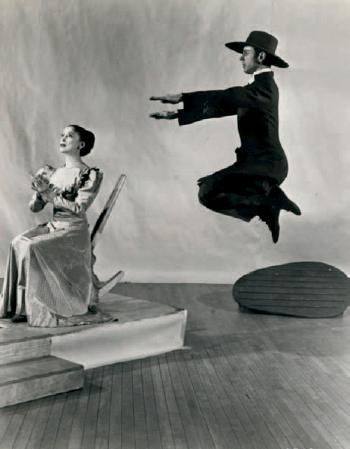 Martha Graham and Bertram Ross in Appalachian
Spring by 
																	Arnold Eagle