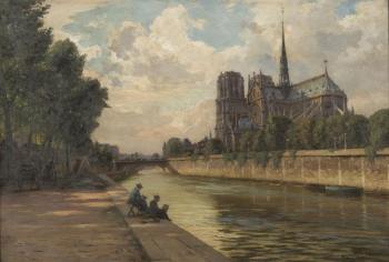 Notre Dame de Paris by 
																	Alfred Renaudin
