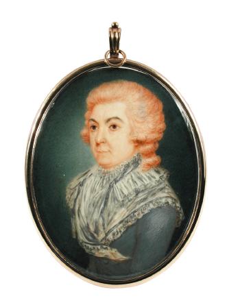 Portrait of Charles Genevieve Louis Auguste André Timothée d'Eon de Beaumont, called Le Chevalier d'Eon by 
																			Henry Bone