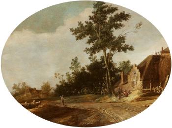 Landscape with Cottages by 
																	Joost de Volder