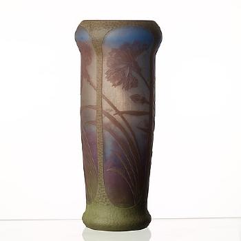 Art Nouveau Cameo Glass Vase by 
																			Axel Enoch Boman
