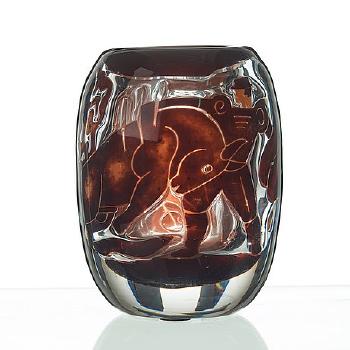 Ariel' Glass Vase by 
																			Edvin Ohrstrom
