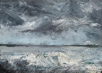 Packis I Stranden (Ice Boulders On The Shore) by 
																			August Strindberg