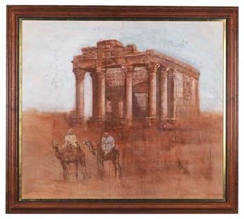 The temple of Diocletian, Palmyra by 
																	Martin Vaughn-James