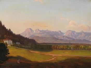 Radetzky Villa and the Kamnik Alps in Krain by 
																			Anton Karinger