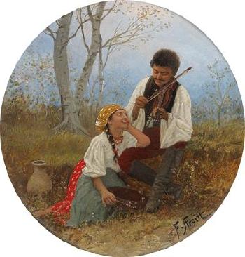 A musical serenade by 
																			Franciszek Streitt