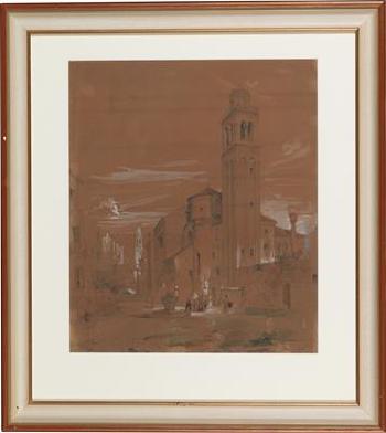 Venetian Motif: View of the Chiesa San Sebastiano in Sestiere Dorsoduro by 
																			Friedrich Eibner