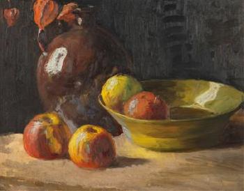 Still life with apples by 
																	Ludvik Kuba
