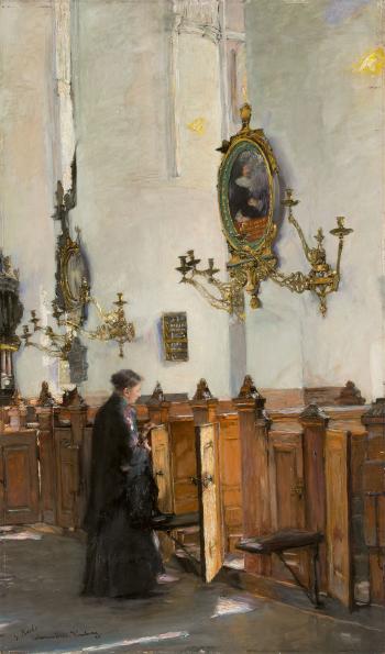 In der Katharinenkirche in Hamburg by 
																	Gotthardt Johann Kuehl
