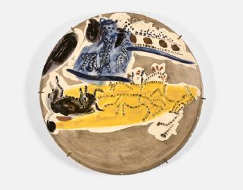 Ensemble complet de huit plats aux scènes de corrida by 
																			 Galerie Madoura