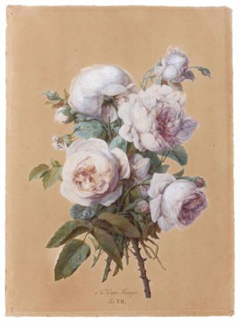 Bouquet de roses by 
																	Anne Vallayer-Coster