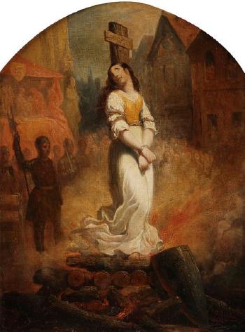 La mort de Jeanne d’arc by 
																	Guillaume-Alphonse Cabasson
