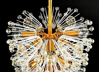 Large chandelier by 
																			Emil Stejnar