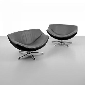 Gigi swivel lounge chairs by 
																			Gerard van den Berg