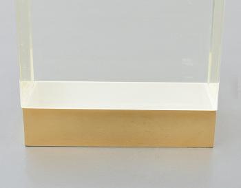 Lucite coffee table by 
																			Leon Frost