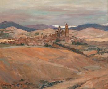 Vista de Segovia by 
																	Louise Aussy-Pintaud