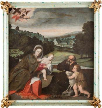 Die heilige Familie mit dem Johannesknaben by 
																			Polidoro Lanciani