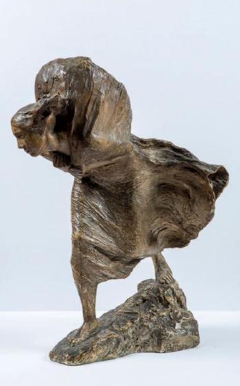 Le vent: femme marchant by 
																	Waclaw Szymanovski