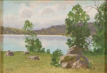 Waterfront meadow by 
																			Eugen Taube