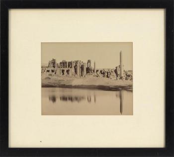 Egyptian Ruin on the Nile, most likely Karnak by 
																			Felice Beato