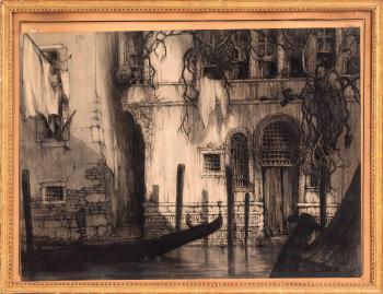 Venetian Scene by 
																			Gennaro Favai
