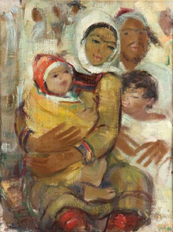 Portrait of a family by 
																			Sultana Soroujoun