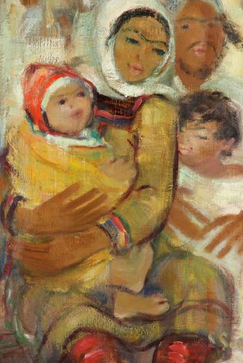 Portrait of a family by 
																			Sultana Soroujoun