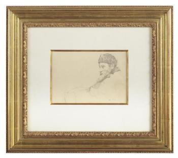 Untitled - Sketch of a Rabbi by 
																			William Auerbach-Levy