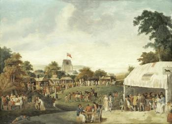 The village fair by 
																	William Turner de Londe