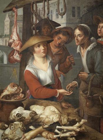 The meat seller by 
																	Jean Baptiste de Saive