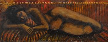 Reclining nude by 
																	Aref El-Rayess