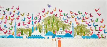 Untitled (Birds of Jerusalem) by 
																	Jumana El Husseini