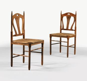 Chairs by 
																	Bernhard Pankok