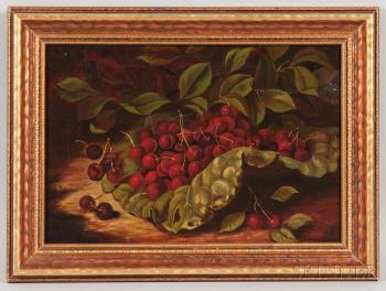 Still Life with Cherries by 
																	Carducius Plantagenet Ream