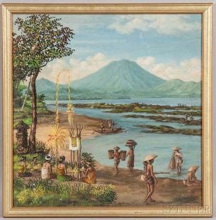 Waterside Harvest and Celebration, Bali by 
																	Ida Bagus Made Pugug