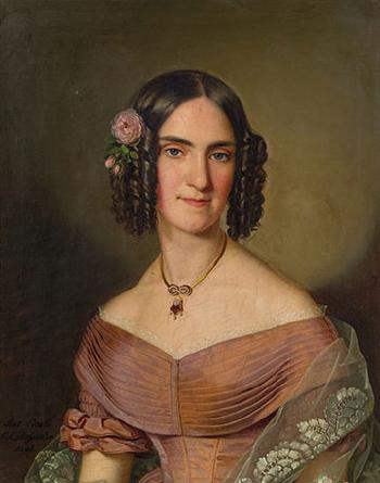 Therese Edle v. Mannagetta, née Edle v. Schickh by 
																	Anton Einsle