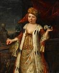 Girl in oriental dress by 
																			Jan Baptiste Vanmour
