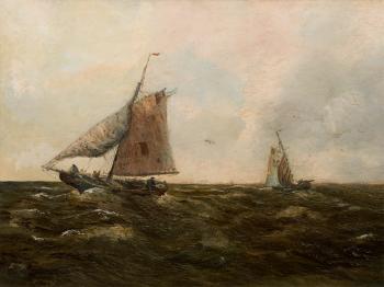 Sailboat by 
																			Hans Wacker-Elsen
