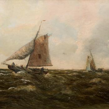 Sailboat by 
																			Hans Wacker-Elsen