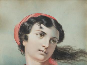 Portrait of Anna Cosmann by 
																			A F Jaeger