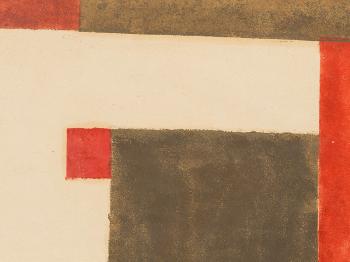 Composition Red, Beige, Brown by 
																			Rudolf Petrik