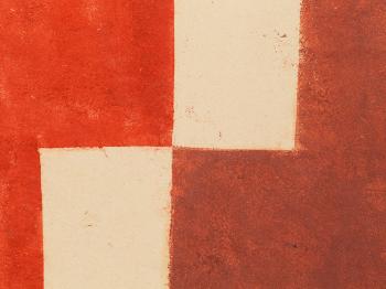 Composition Red, Beige, Brown by 
																			Rudolf Petrik