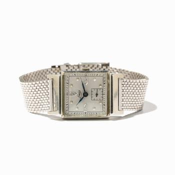Wristwatch With Diamond Indices by 
																			 Louis Watch Co
