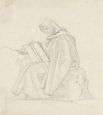 Lesender Mönch by 
																	Arthur von Ramberg