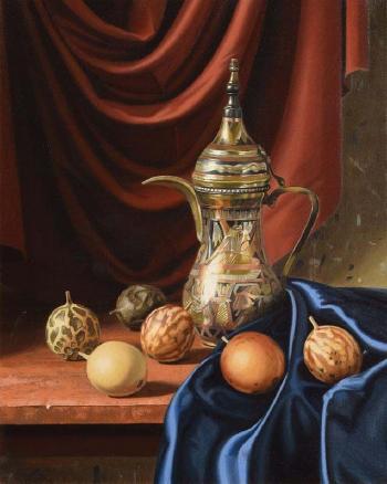 Egyptian Pot with Passion Fruit by 
																			Niall Toolan