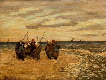 Fisherwomen in Normandie by 
																			Viktor Ivanovich Zarubin