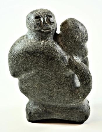 Kneeling Mother and Child by 
																			John Tiktak