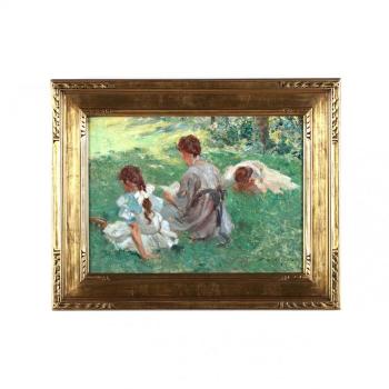 Study for on the lawn by 
																			Edmund M Ashe