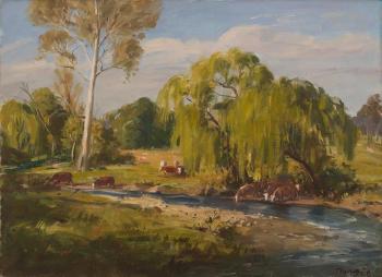 Summer near Benalla by 
																	William Dargie